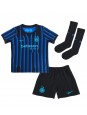 Inter Milan Alessandro Bastoni #95 Hjemmedraktsett Barn 2025-26 Korte ermer (+ bukser)